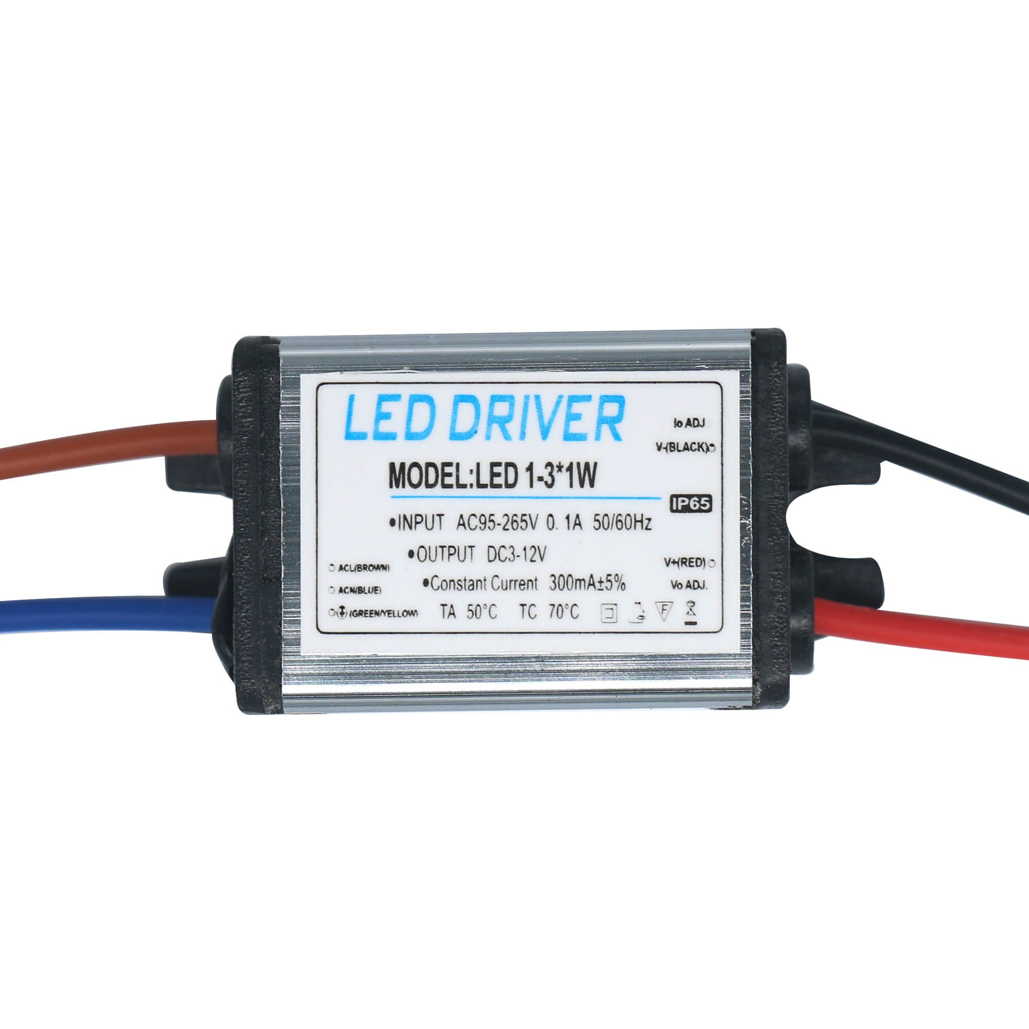 Controlador LED impermeable, fuente de alimentación de voltaje constante, transformadores de iluminación para lámpara LED, 1-3W 4-7W 8-12W 25-36W 300mA