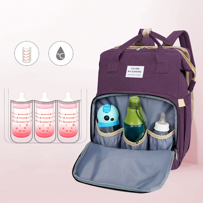 Bolsa plegable multifunción para mamá, mochila de viaje de gran capacidad, para cuidado de la maternidad, lactancia