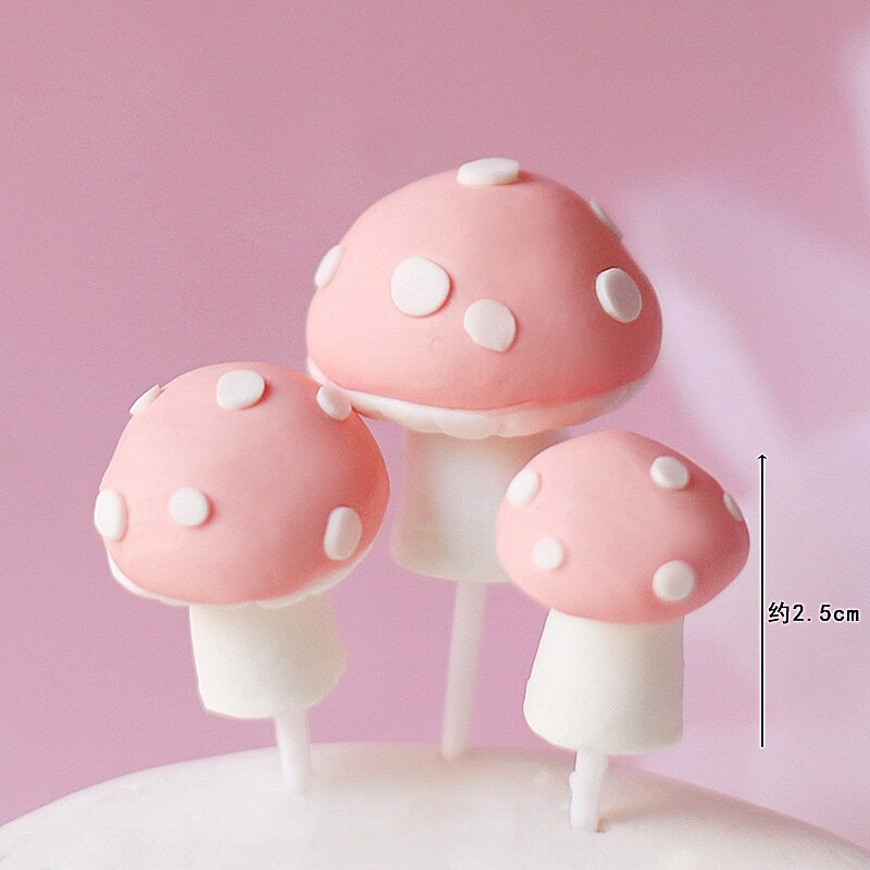 Pink Happy Farm cow tree Cake Toppers for kid's birthday cake Children's Day Party Baby Happy Birthday Supplies Lovely: 1pc YC-B003C