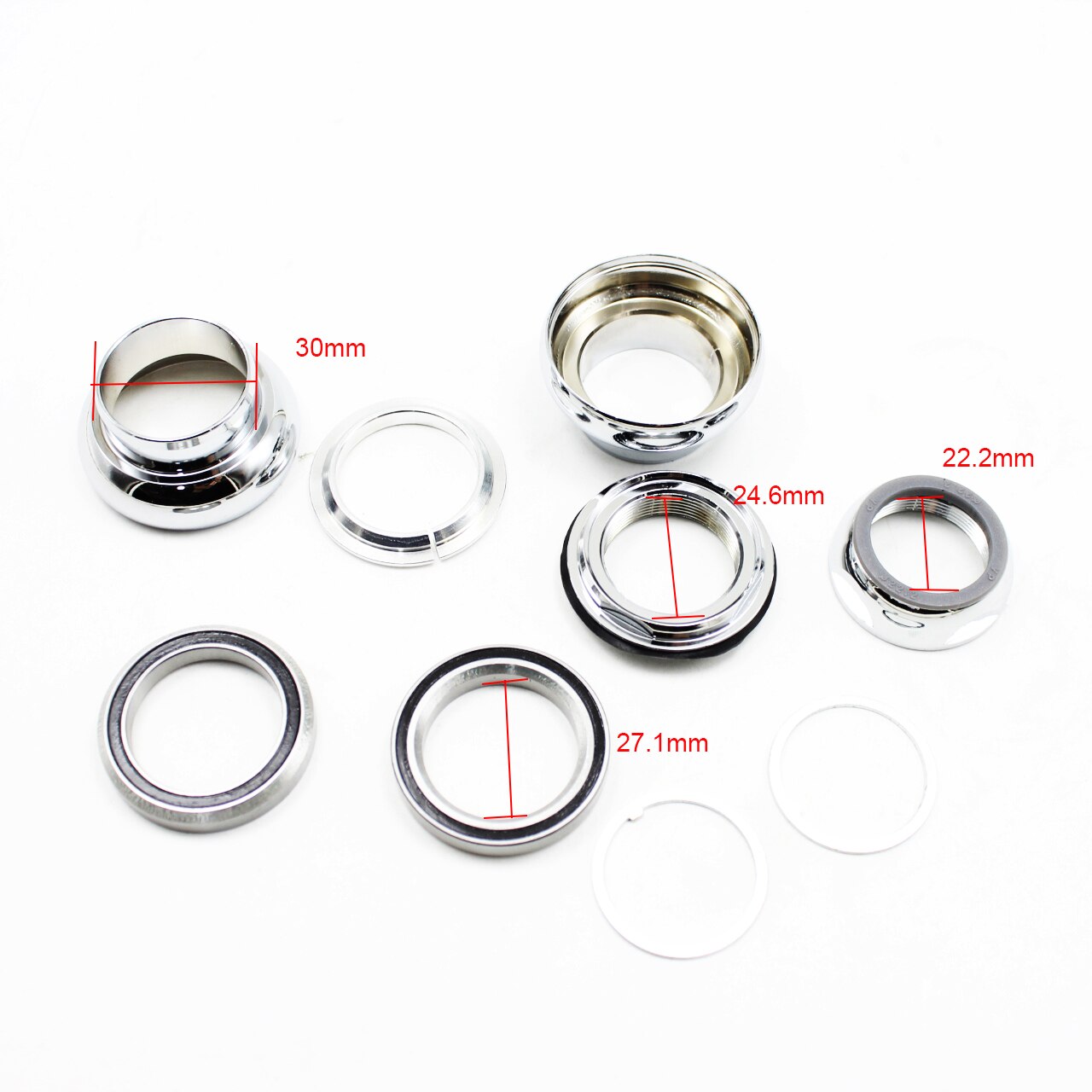 Zestaw słuchawkowy robić roweru biegowego dla dzieci Uszczelnione łożysko Zestaw słuchawkowy robić roweru biegowego 22,2 * 30 mm ze stopu aluminium robić roweru balansowego dla dzieci wędrowiec