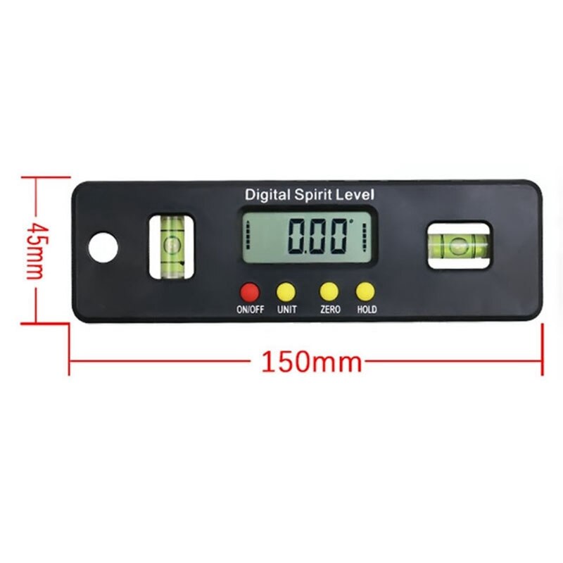 Portable Digital Angle Finder Protractor Electronic Level Box 360 Degree Digital Inclinometer Angle Measuring Tool