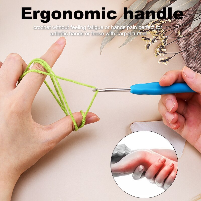 QIAO Crochet Hook Knitting Needle Sewing Accessories For Knitting Yarn Needlework Knitting Crochet Hook Needle Sewing Tools