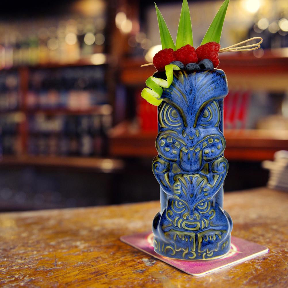 450ml uggla form tiki mugg keramisk kopp öl kopp kaffe mugg tiki kopp keramik hantverk