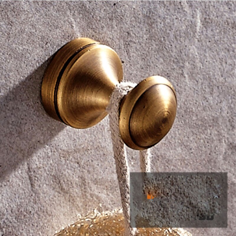 Mini Robe Hook, Bathroom Shower and Bath Sponge Hooks Coat Hanger Hooks, Wall Mounted Screwed: Antique Hook - B1