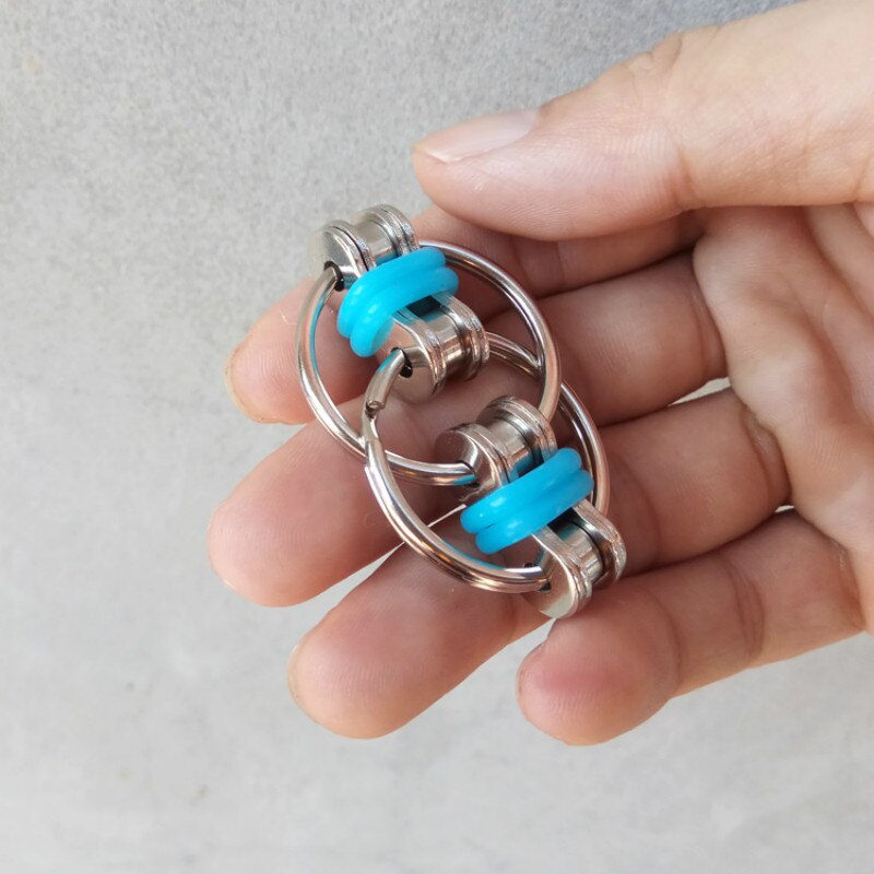 Fidget Cube Decompressie Keten Vent Decompressie Ketting Fietsketting Metalen Sleutelhanger Speelgoed Kinderen Volwassen Decompressie Speelgoed