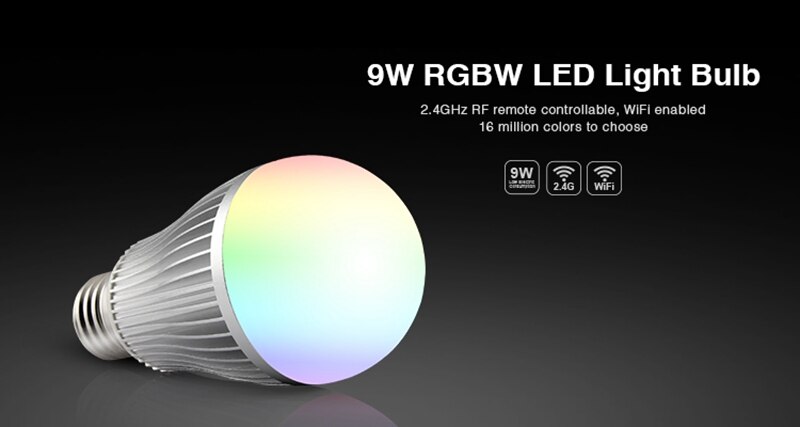 Milight 2,4G Fernbedienung LED-lampe Herr16 GU10 E14 E27 Clever kabellos Lampe 4W 5W 6W 9W 12W RGBW/RGBWW/RGBCCT WIFI APP Regler