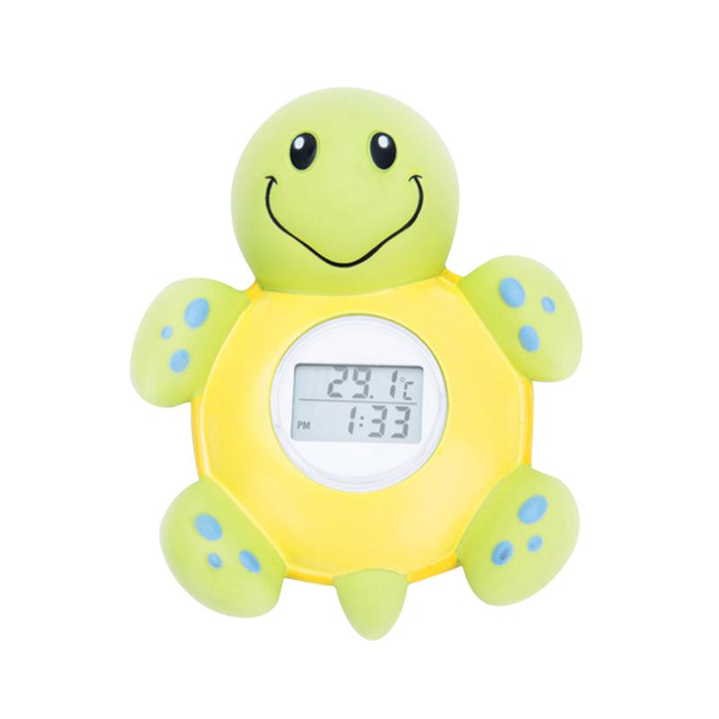 1PC Cartoon Electronic Water Thermometer Multi-Purpose Water Thermometer Alarm Adorable Turtle Bathing Toy Funny Turtle Color Ch