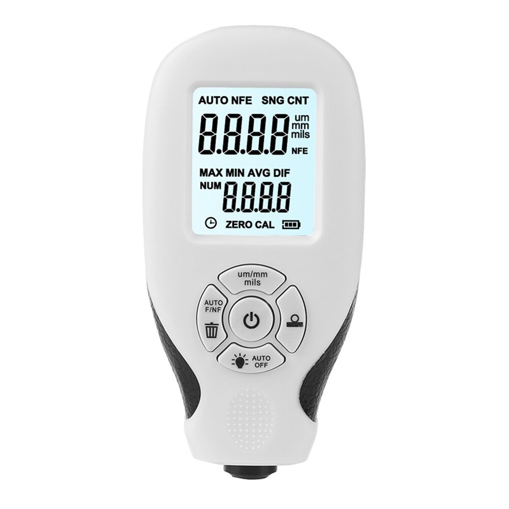 HW-300 Digitale Laagdiktemeter 0.1Micron/0-1300 Auto Verf Laagdikte Tester Meten Mfe/Nfe handleiding Verf Tool: Default Title