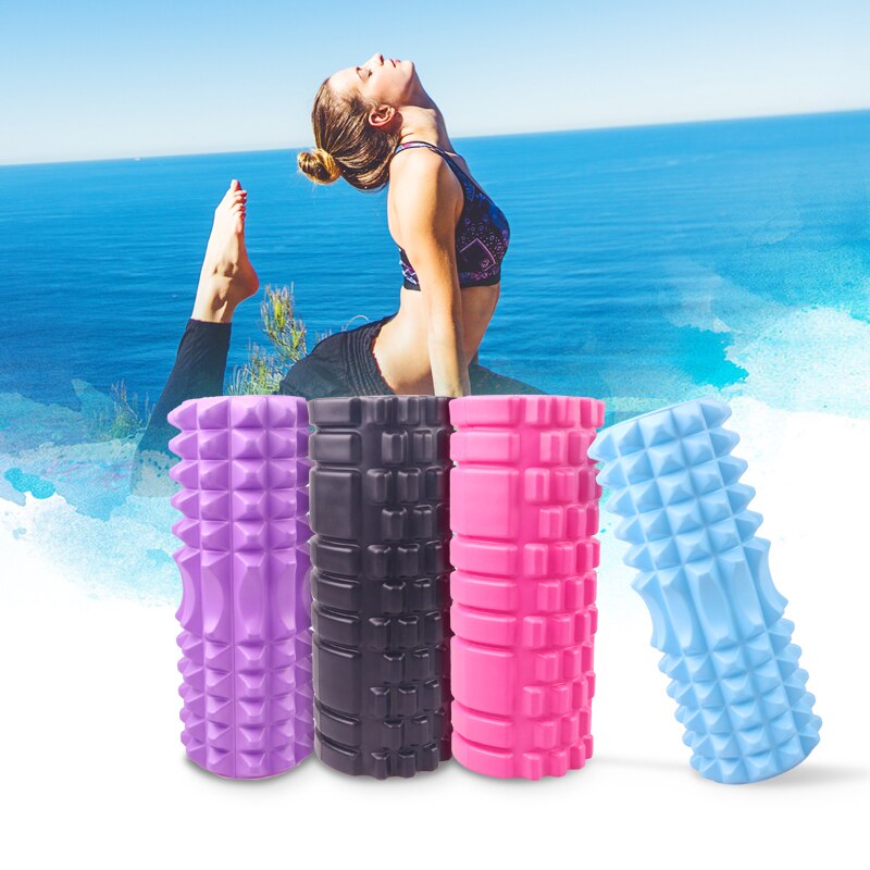 Yoga kolonne fitness pilates yoga foam roller blokke træne gym massage gitter triggerpunkt terapi fysio øvelse 33cm