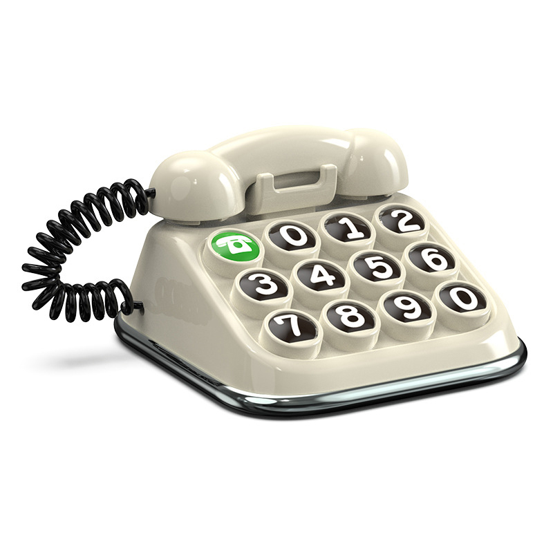 Número de teléfono para coche, aviso de estacionamiento temporal, nueva simulación Retro, teclado nostálgico, número de matrícula de coche