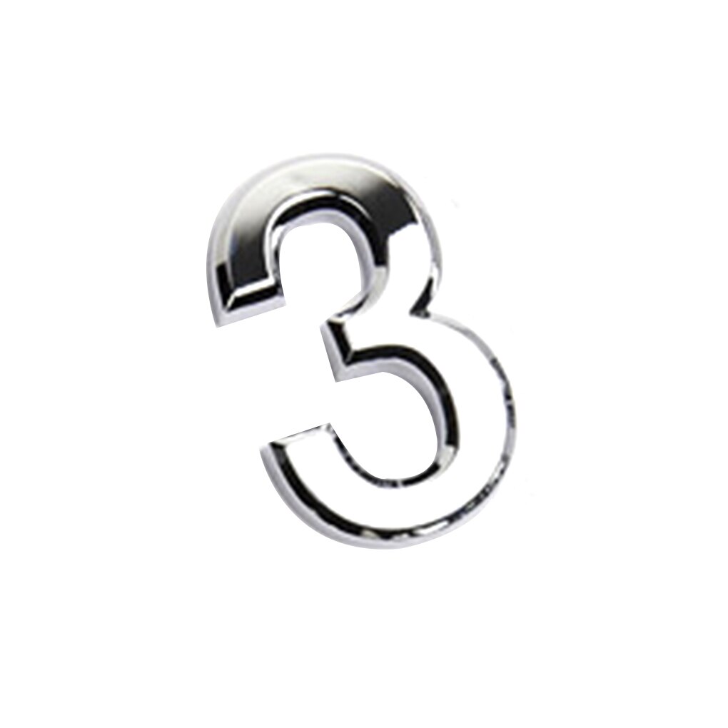 arrivé chiffre porte Plaque maison signe placage porte 0 à 9 en plastique numéro étiquette hôtel maison autocollant porte étiquette: NO4