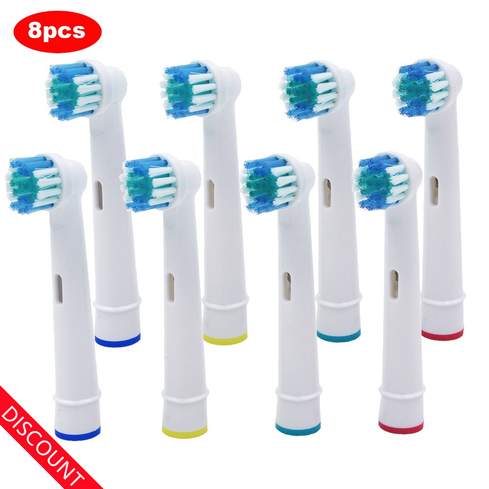 8Pcs Opzetborstels Elektrische Tandenborstel Voor Oral B/B Raun/Smartseries/Trizone/Advance Power/Pro Gezondheid/Triumph/3D
