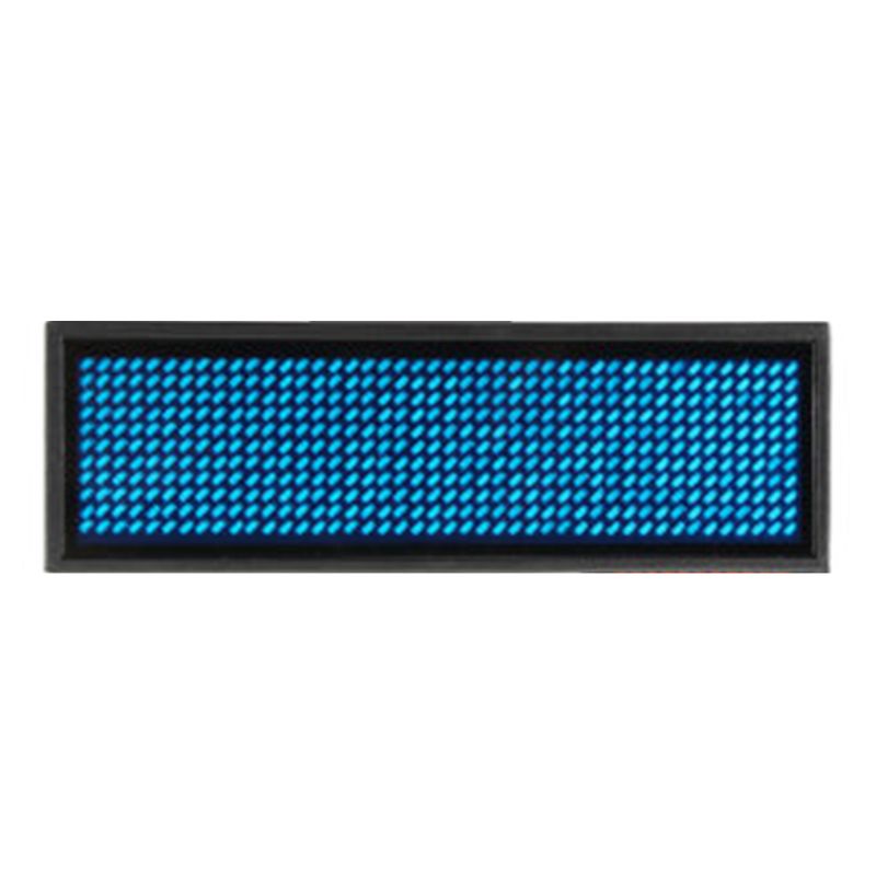 LED Mini Digital Name Message Tag Badge Sign Business Card Screen PXPA: Blue