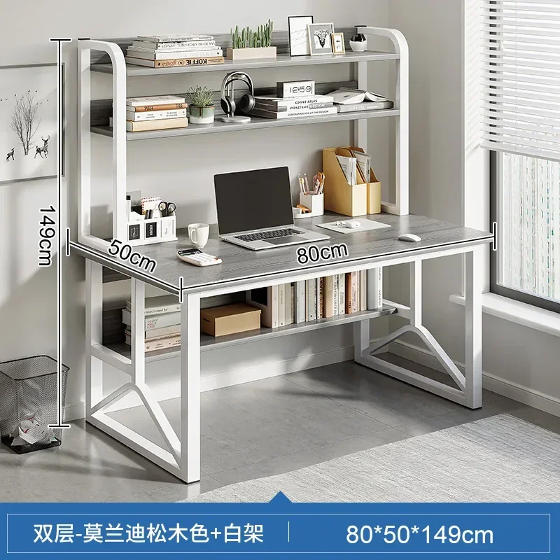 Bureau Desktop Computer Bureau Boekenplank Geïntegreerd Bureau Eenvoudige Slaapkamer Student Leren Schrijftafel Home Des: violet