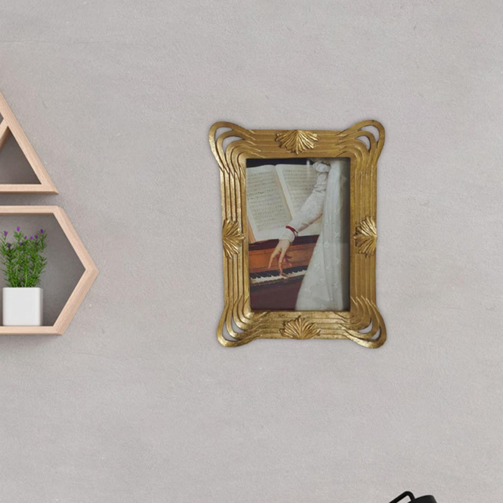 Retro Style Photo Frame Picture Holder Wall Hanging Home Tabletop Desk Decor