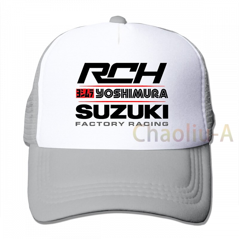 Suzuki Yoshimura Racer Japan Gsx Gsxr Rch Suzuki Baseball cap men women Trucker Hats adjustable cap: 3-Gray