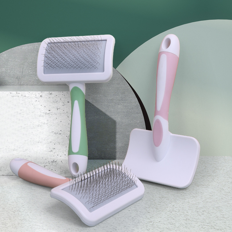 Peine para quitar el pelo de mascotas, cepillo para perros y gatos, aseo de pelo largo, cepillo para gatos de interior, removedor de pelo, limpieza, rebanador de belleza, suministros para mascotas