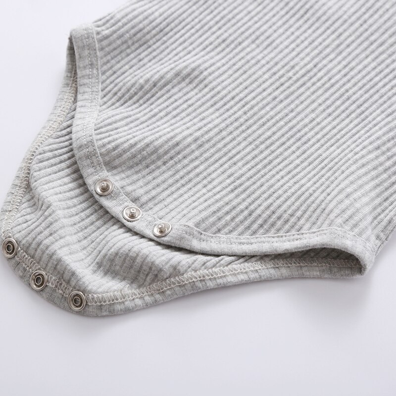 Casual 0-24M Newborn Baby Clothes 2Pcs Cotton Comfortable Solid Infant Boys and Girls Suit Long Sleeve Romper+ Pants