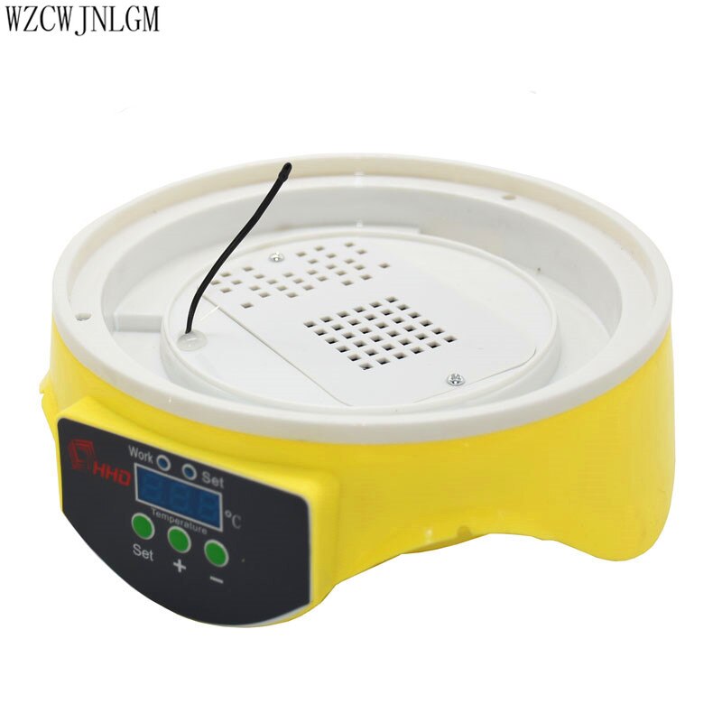Mini 7 æg fjerkræ automatisk digital temperatur rugemaskine elektronisk display temperatur kontrol ruge udstyr 1 sæt
