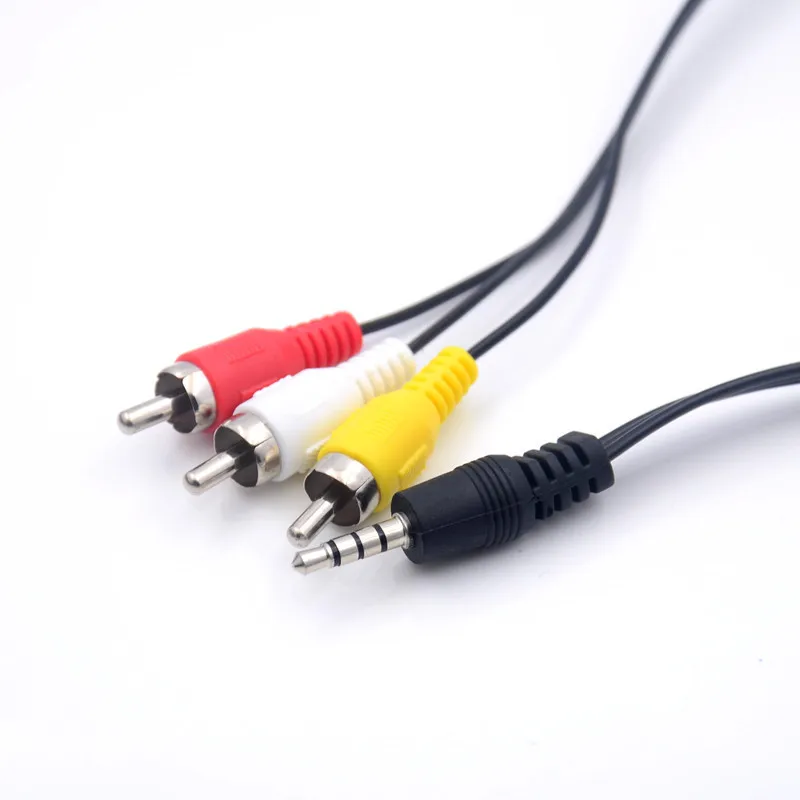 1 Stuks 4 Pole 3.5Mm Mannelijke Vrouwelijke Jack Plug Naar 2rca 3 Rca Mannelijke Vrouwelijke Adapter 3rca Audio Video Av Kabel Draad Snoer