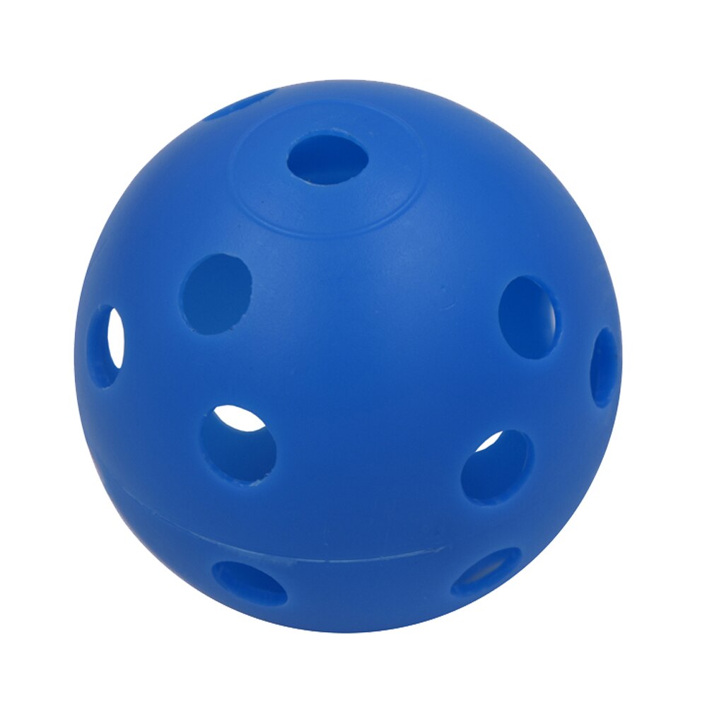 Pallina da golf vuota in plastica da 50 pezzi con sfera da golf vuota pratica accessori per la pratica del golf interno pallina da golf resistente leggera: Blu