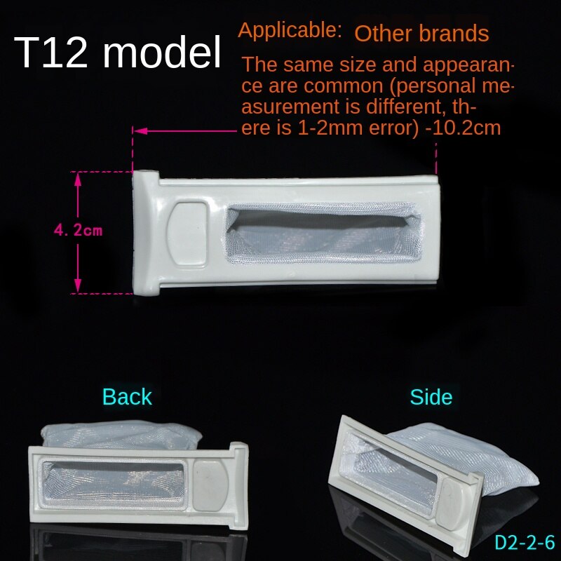 Automatische Semi-Automatische Pulsator Wasmachine Filter Doos Garbage Collection Doos Filter Filter Tas Reparatie Onderdelen: T12- washer Filter