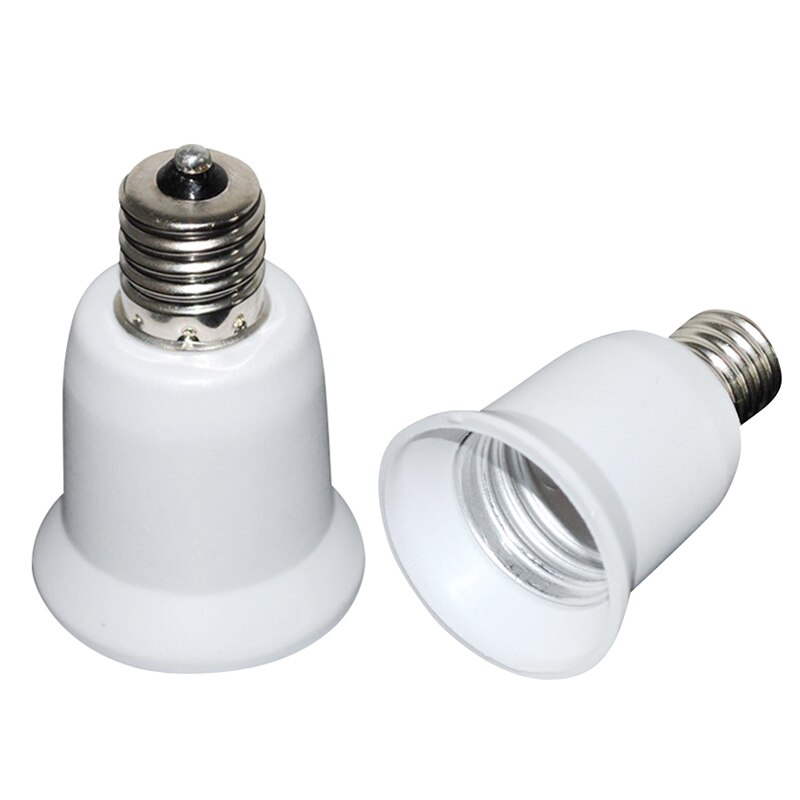 1pcs E17 Lamp Socket E17 to E27 Adapter Converter Holder Lamp Base Material Fireproof Bulbs Adapter For LED Light Bulbs Lighting: Default Title