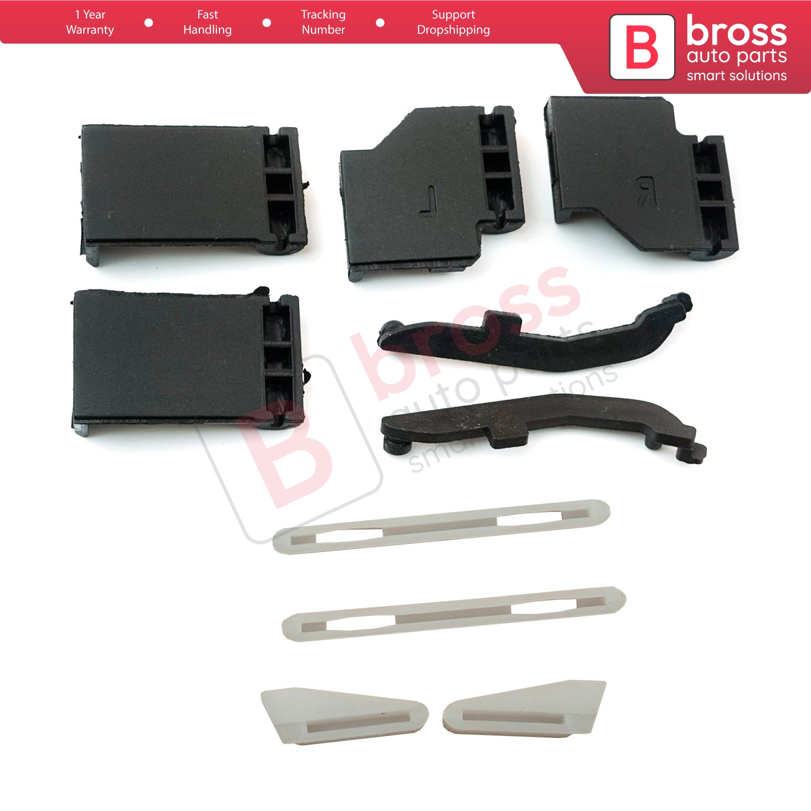 Bross Auto pièces BSR546 10 pièces toit ouvrant Kit de réparation pièces de rechange pour BMW X5 E53 2000-2006, BMW X3 E83 2003 Type:2