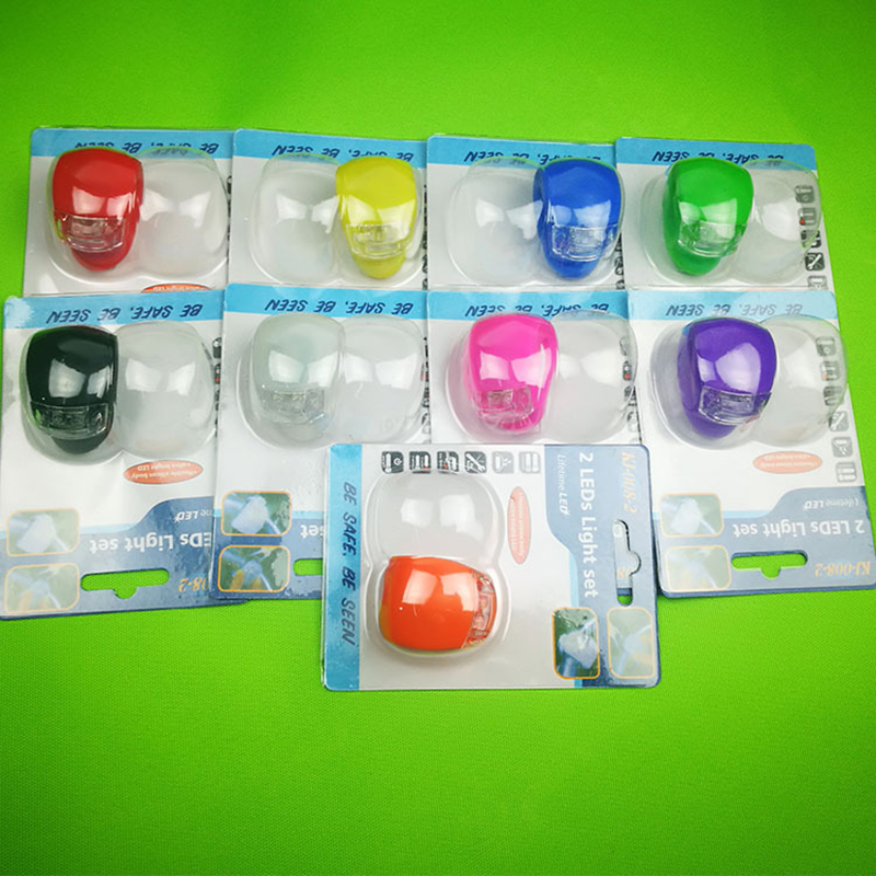 Silikon Frosch Licht 3 Modus Fahrrad Licht LED-Blitz Vorne Hinten Fahrrad Lampe draussen Sicherheit Warnung Licht Radfahren Wandern Zubehör
