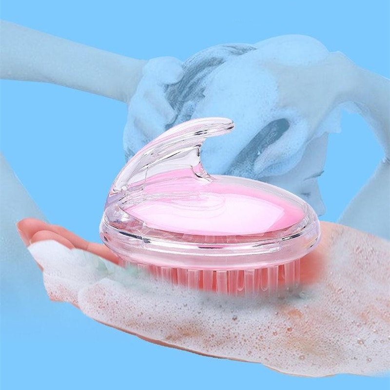 Wasborstel, reinigende zachte siliconen shampoo, hoofdhuid, douche, lichaamsmassage, ontspannende hoofdmassage, borstels, unisex kam, anti-jeuk