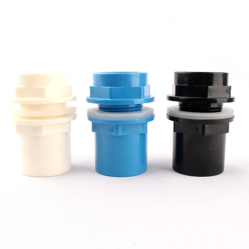 50mm Durable Drain Pipe PVC Pipe Connectors Thicken Fish Tank Drainage Connector Irrigation Water Pipe Fast Joints Fittings