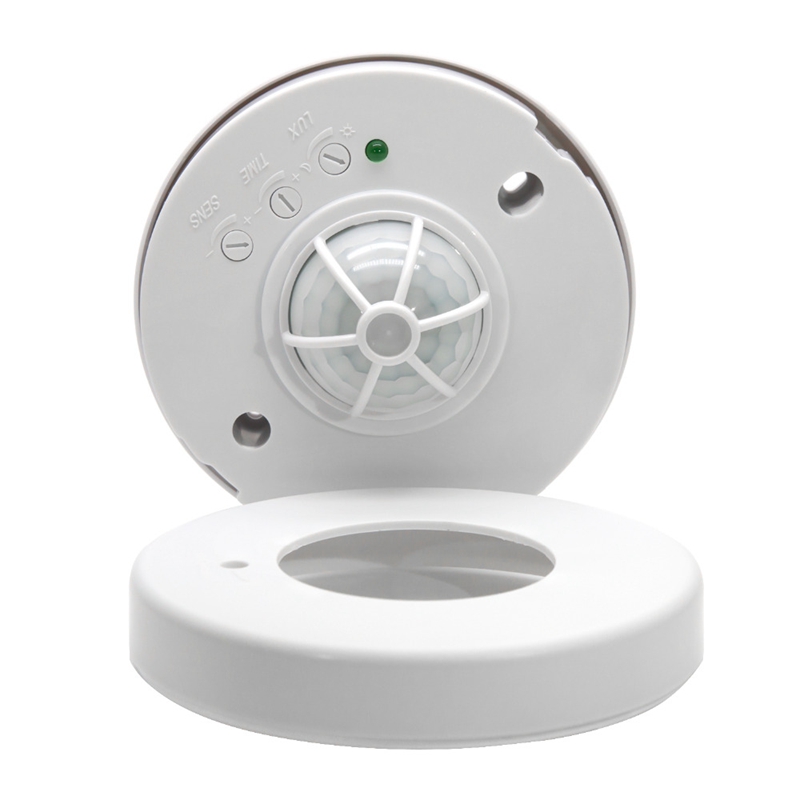 Motion Sensor,3 Detectoren 360 Graden Plafond Pir Beweging Sensor Licht Schakelaar 110-240V Voor Badkamer