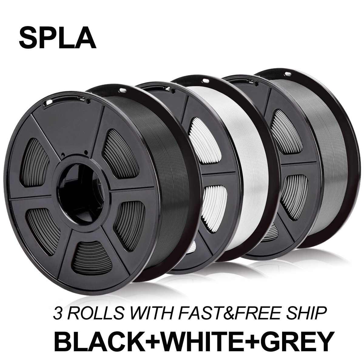 3d printer filament spla 1.75mm 2.2 lbs 1kg spole 100%  ingen boble 3d printmaterialer пластик для 3d принтера