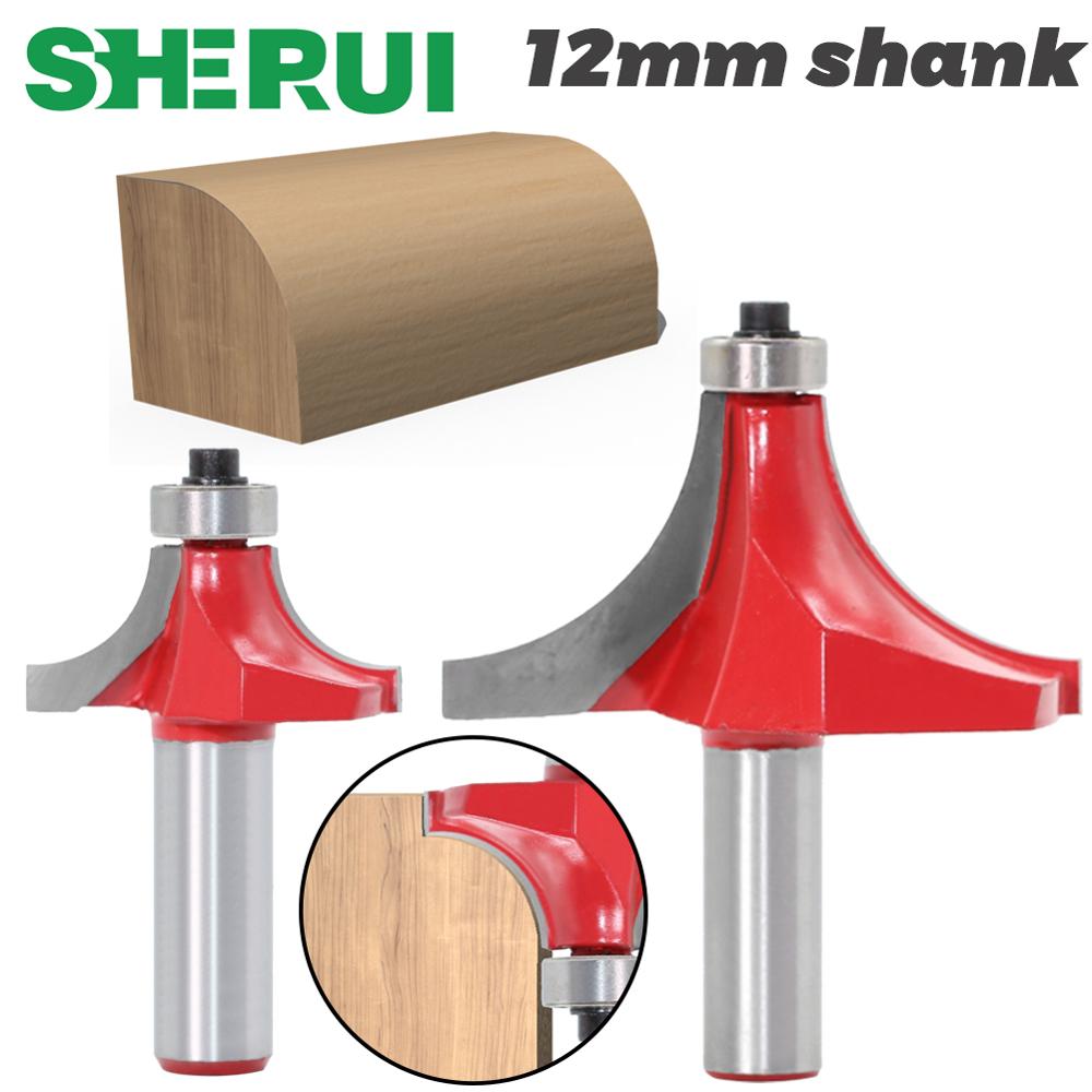 1pcs 12mm shank Corner Round Over Router Bit with BearingMilling Cutter for Wood Woodwork Tungsten Carbide
