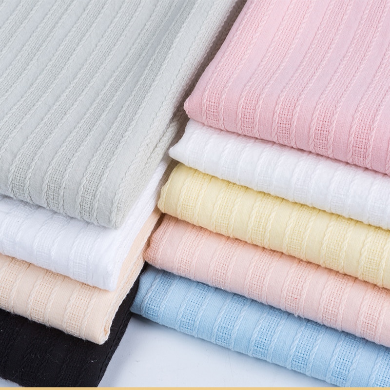 Enfärgat bomullstyg för babysängkläder textil lapptäcke diy handgjort sömnadstyg material