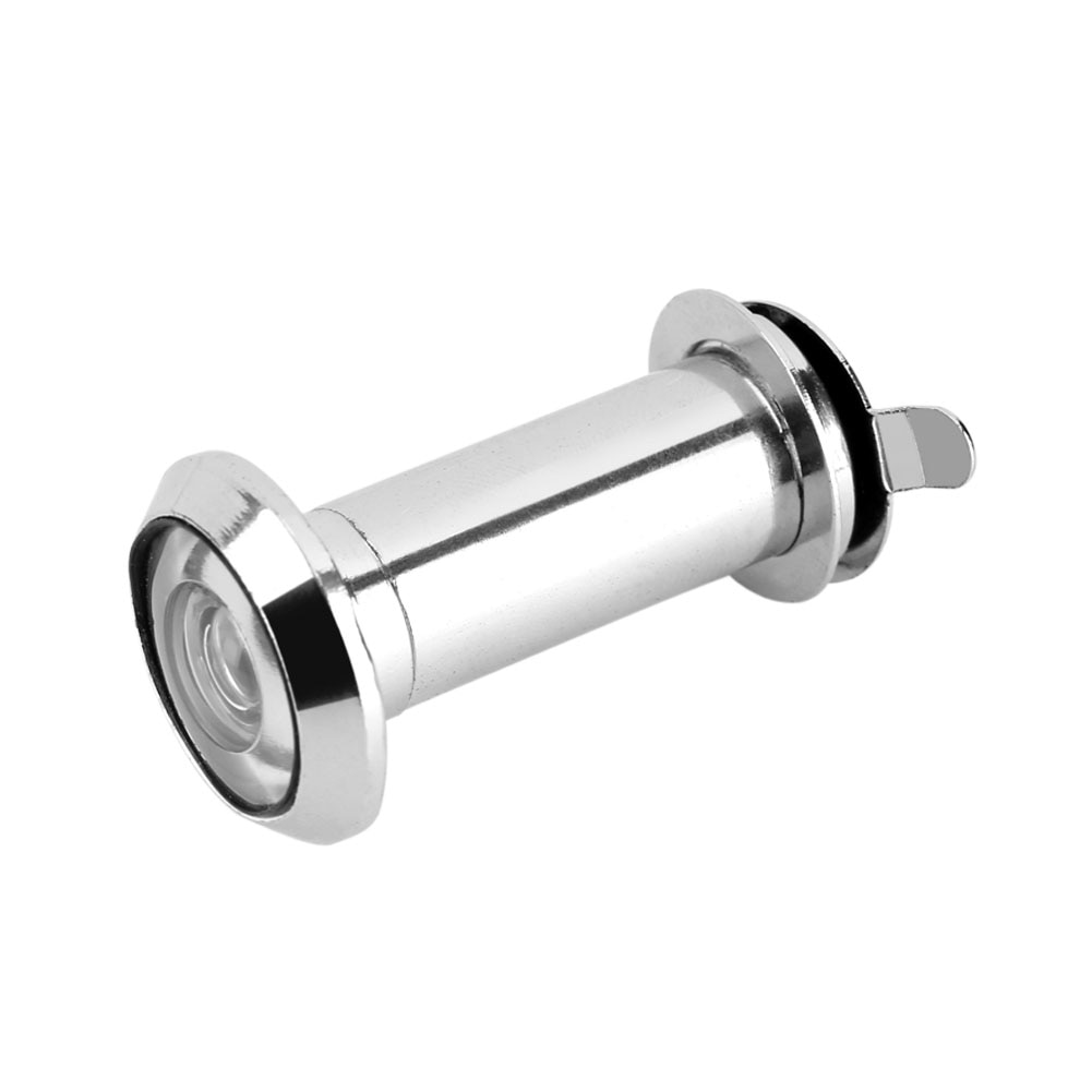 Door Viewer 14mm 220-degree Peepholes Zinc Alloy Adjustable Anti-Theft Eye Security Wide Viewing Angle with Duty Cover