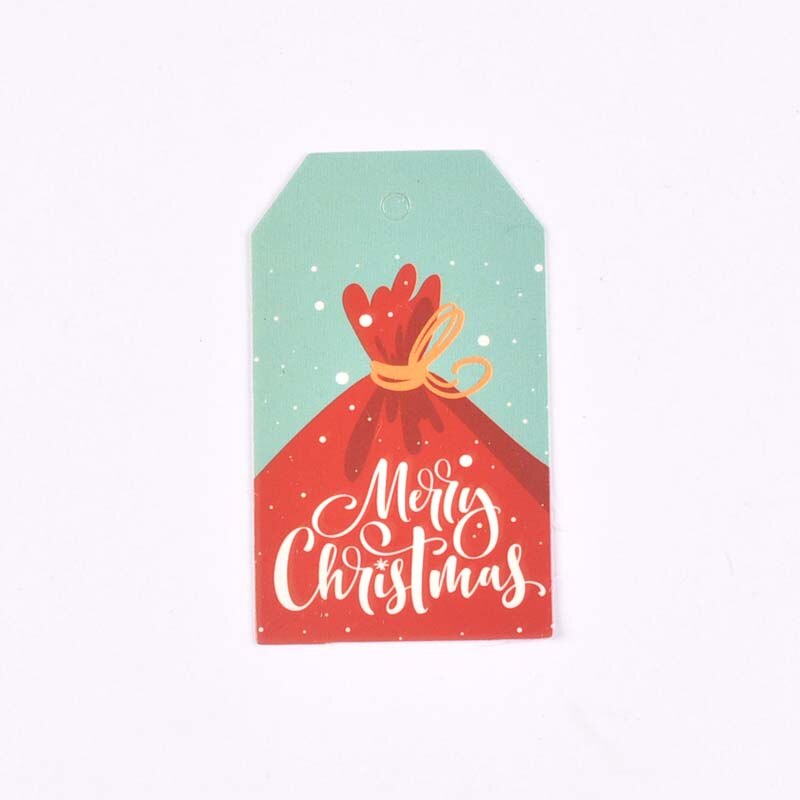 50 sztuk zawieszka z papieru pakowego na pudełko cukierków dekoracja na choinkę malowane zawieszki tagi prezenty etykiety DIY Handmade Party Decor c3010: 17