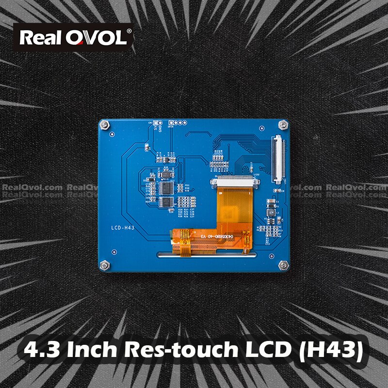 RealQvol FriendlyELEC H43 4,3 zoll Touchscreen Widerstand berühren Anzeige für sehr klein6410 Mini6410 sehr klein210 Mini210S Nanopi NanoPC
