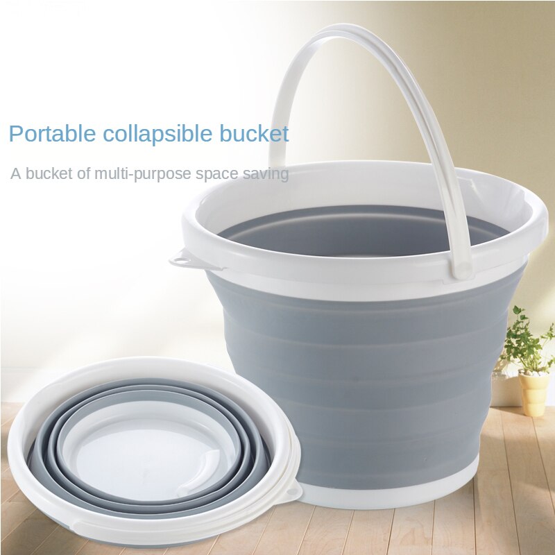 Collapsible Plastic Bucket with,Space Saving Outdoor Waterpot for Garden Camping, Portable Fishing Water Pa ,collapsible Bucket