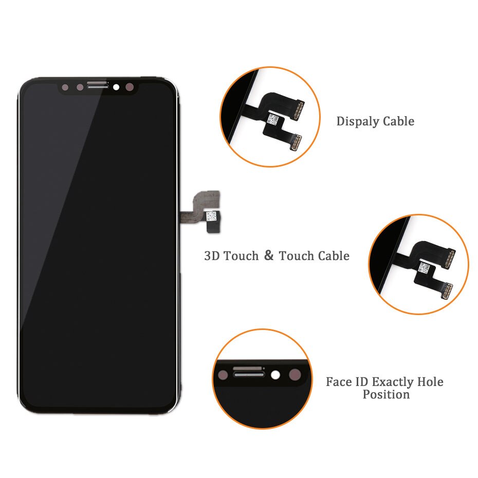 Pantalla LCD OEM de grado de prueba para i Phone X XS XR XS Max TFT AMOLED, montaje de repuesto de Digitalizador de pantalla táctil con Herramientas Abiertas