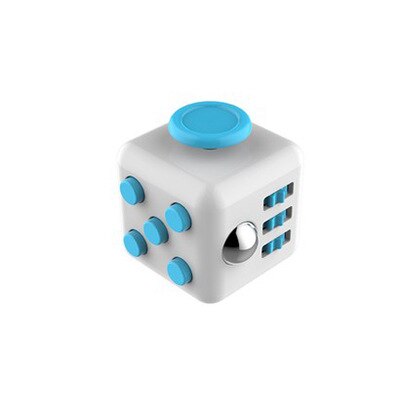 Dice Toys Are Interesting Stress Reduction Cubes Relieve Anxiety and Stress Autism Desk Toy Stress Toy Anxiety Relief: Blue and white