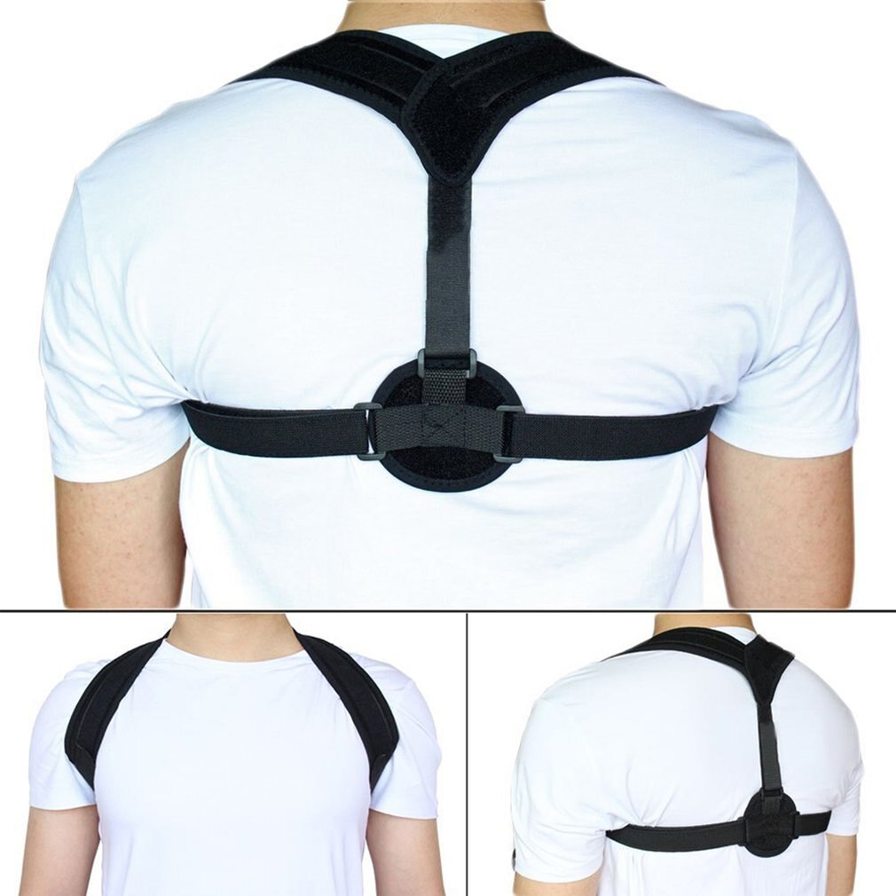 Unisex Houding Corrector Lumbale Onderrug Ondersteuning Schouder Brace Pijnbestrijding AU Terug Houding Corrector