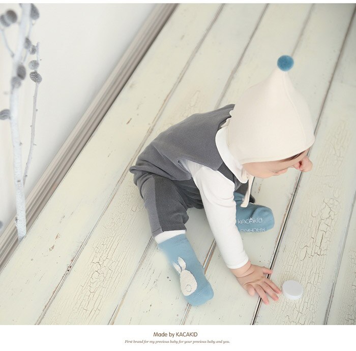 0-4t jongens/meisjes sportsokken katoenen kindersokken warme konijnen enkelsokken grappige kindersokken