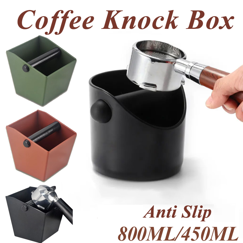 Caja de golpe de café de 800ML/450ML, cubo de basura de café antideslizante, contenedor de posos de Espresso, cubo de basura para café en casa, accesorios de café
