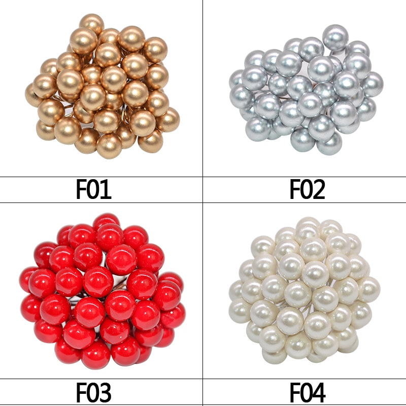 100 st / parti 10mm röda körsbär konstgjorda blommor frukt ståndare körsbär diy bröllop dekoration årslådor kransar blomma
