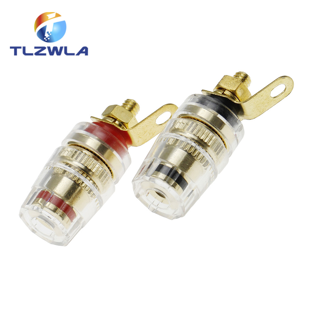 2 STKS Banaan Connector 4 MM Versterker De Luidspreker Terminal Banaanstekker Socket Connector