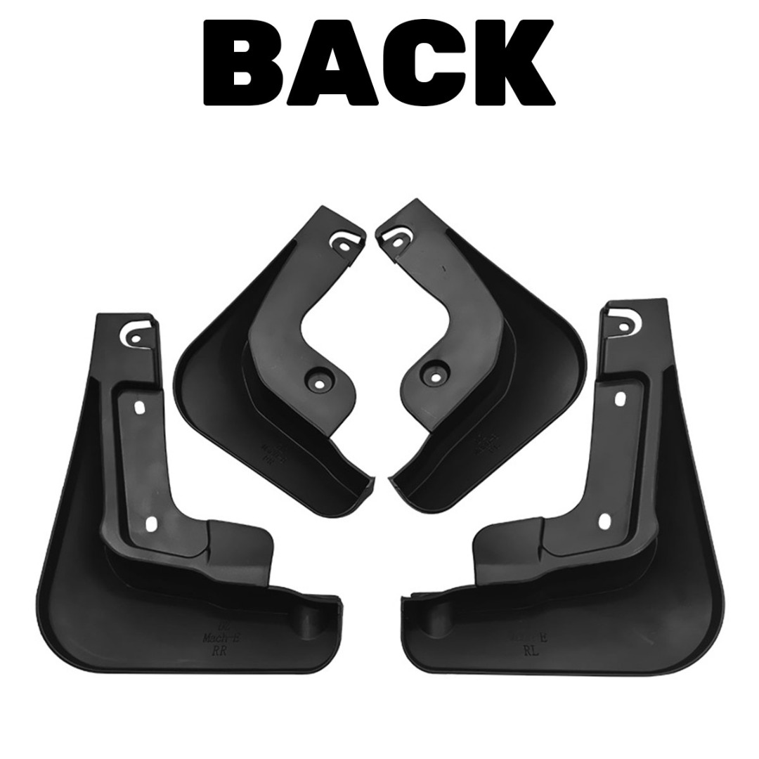 4pcs Durable Automobile Front&amp;Rear Mudguard High Plastic Car Mud Flaps Accessories For Ford For Mustang Mach-E