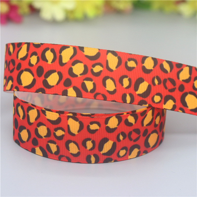 DHK 50yards Zebra Leopard Galaxy Printed Grosgrain Ribbon Accessories Material Headwear Decoration DIY Sewing Craft S2096: Antique Brass / XXL