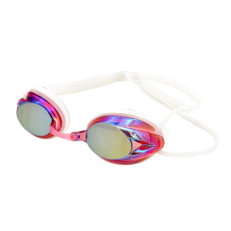 Justerbare svømmebriller mænd kvinder unisex anti-fog uv-beskyttelse briller vandtætte silikone svømmebriller