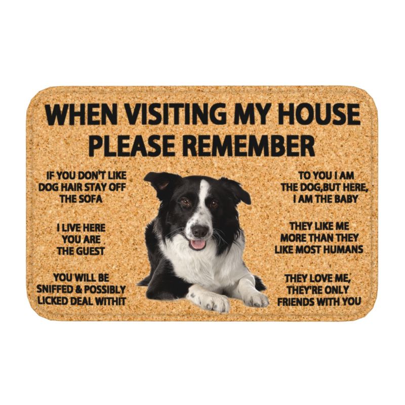 Please Remember English Bulldog Doormat Non-Slip Bathroom Kitchen Mat Living Room Door Floor Entrance Carpet Rug: black